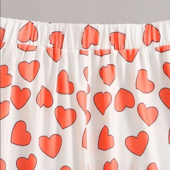 New Cute Puppy Tee & Heart Pants Pajama Set - Picture 4 of 5